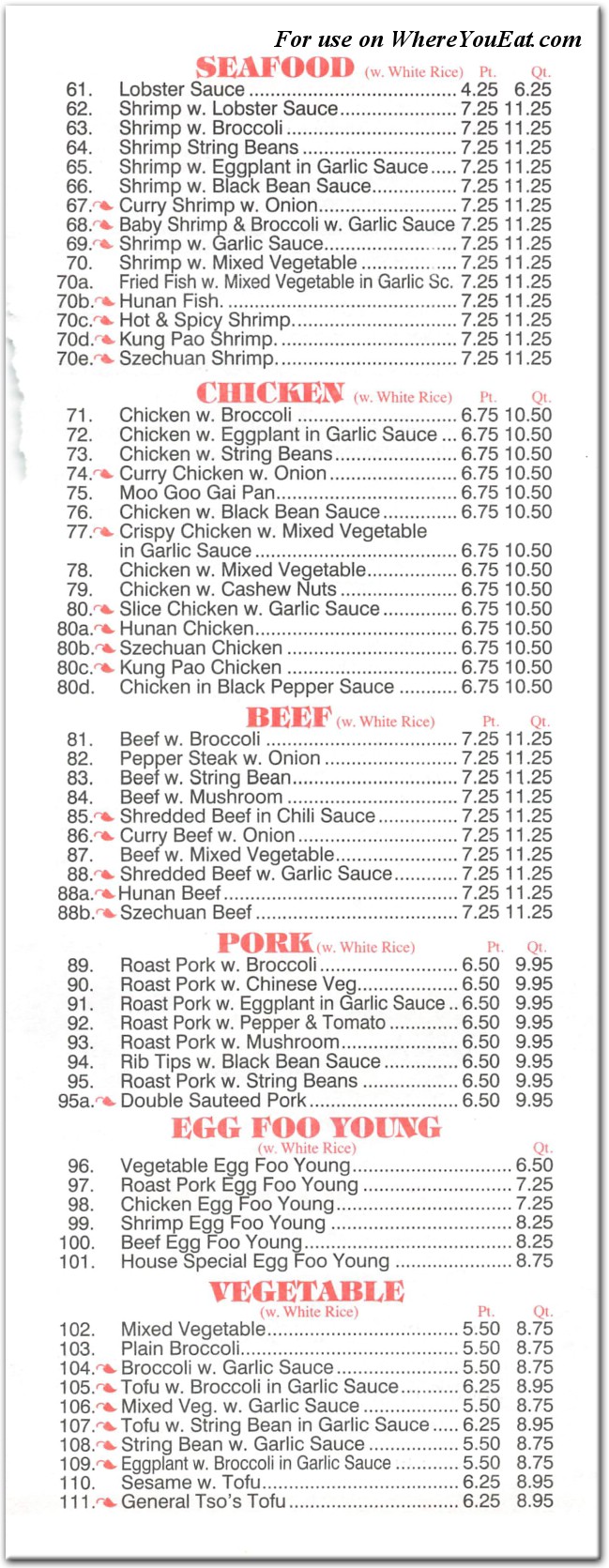 menu image