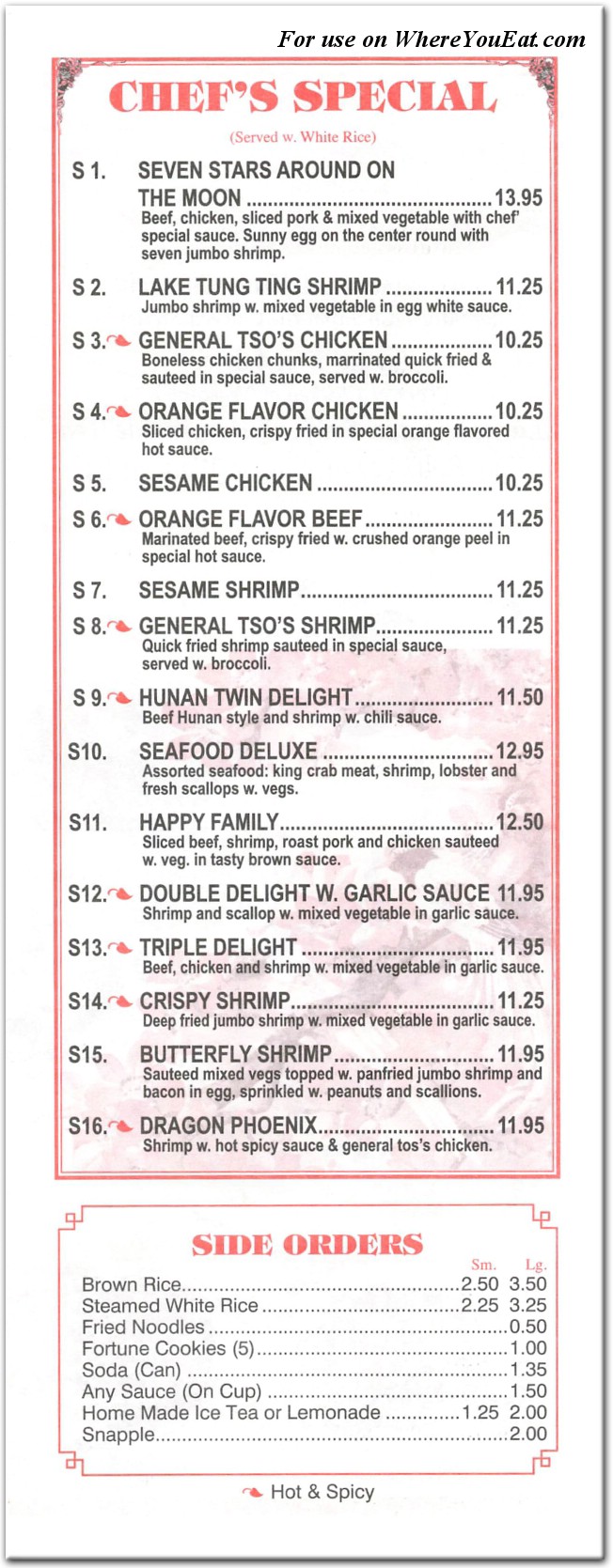 menu image