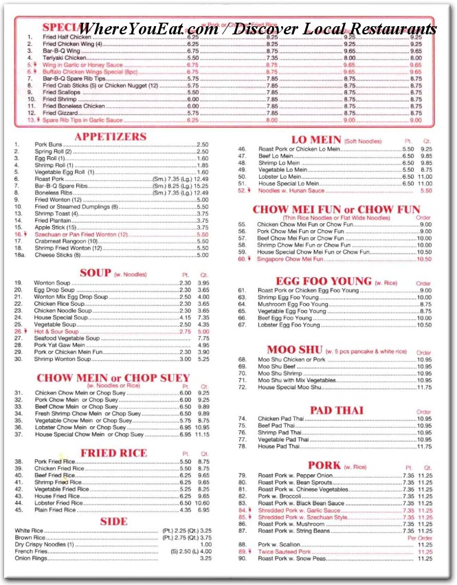 menu image