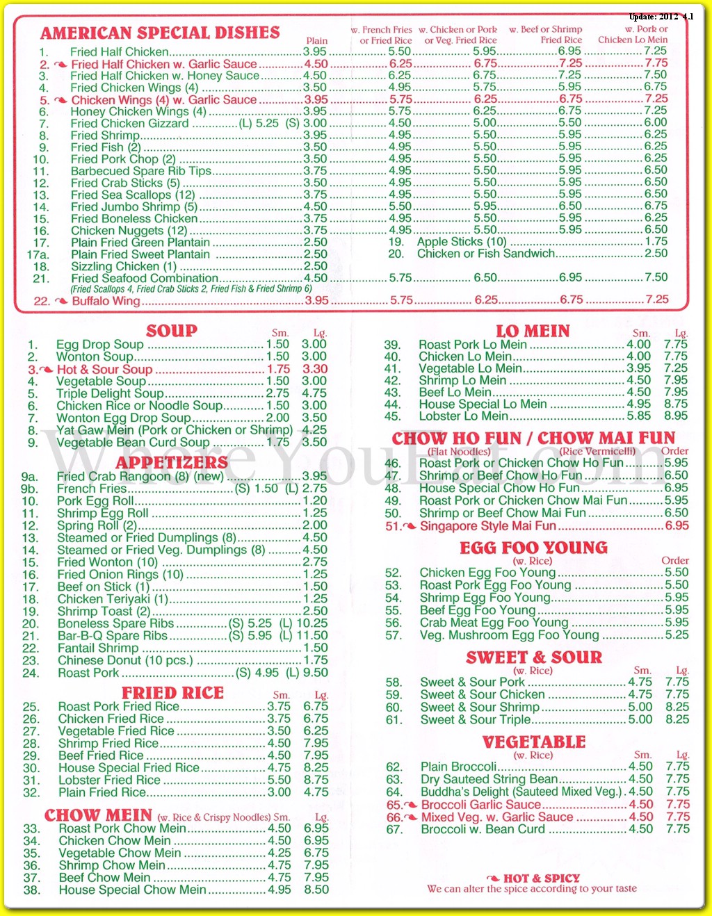 menu image