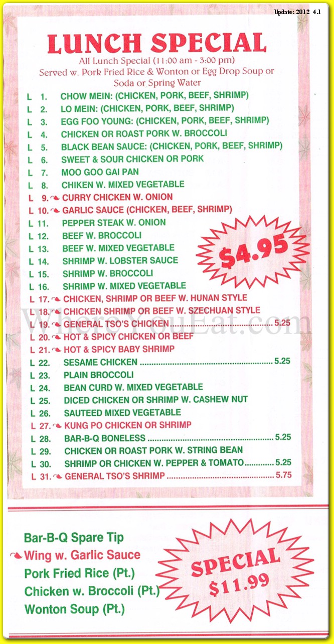 menu image