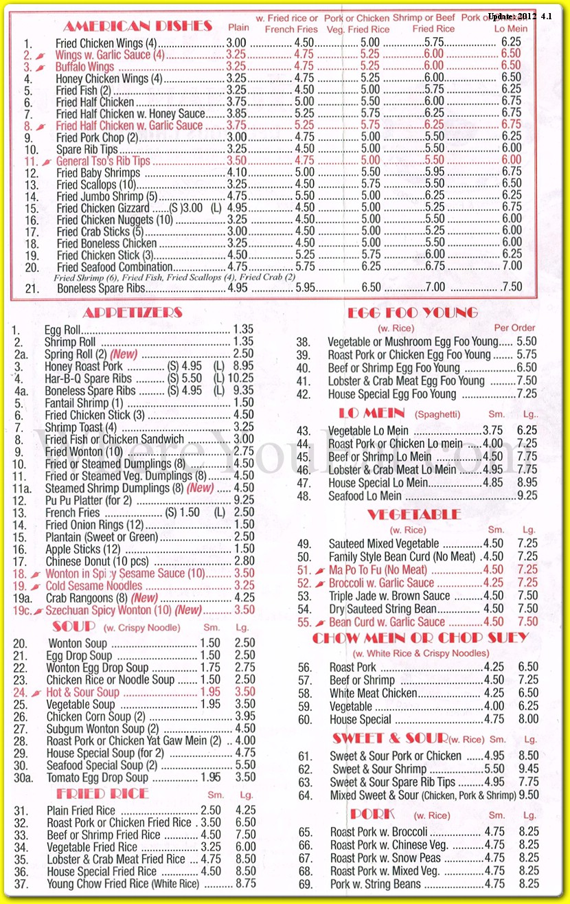 menu image