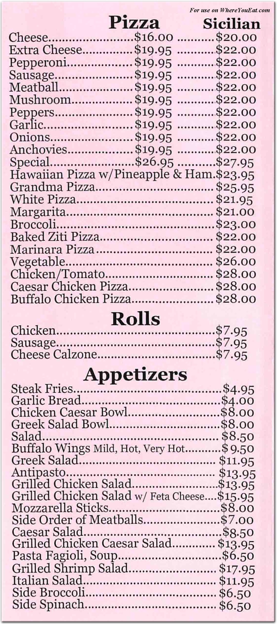 menu image