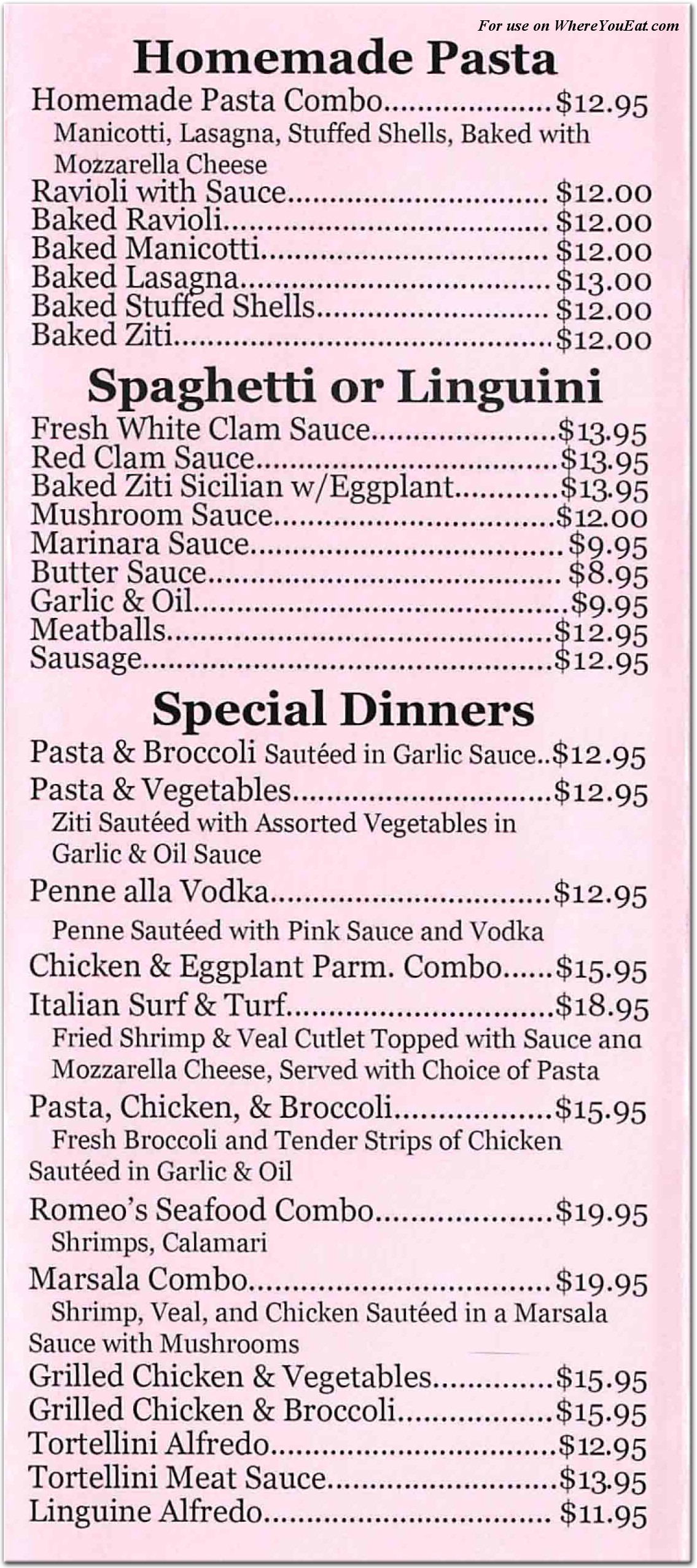 menu image