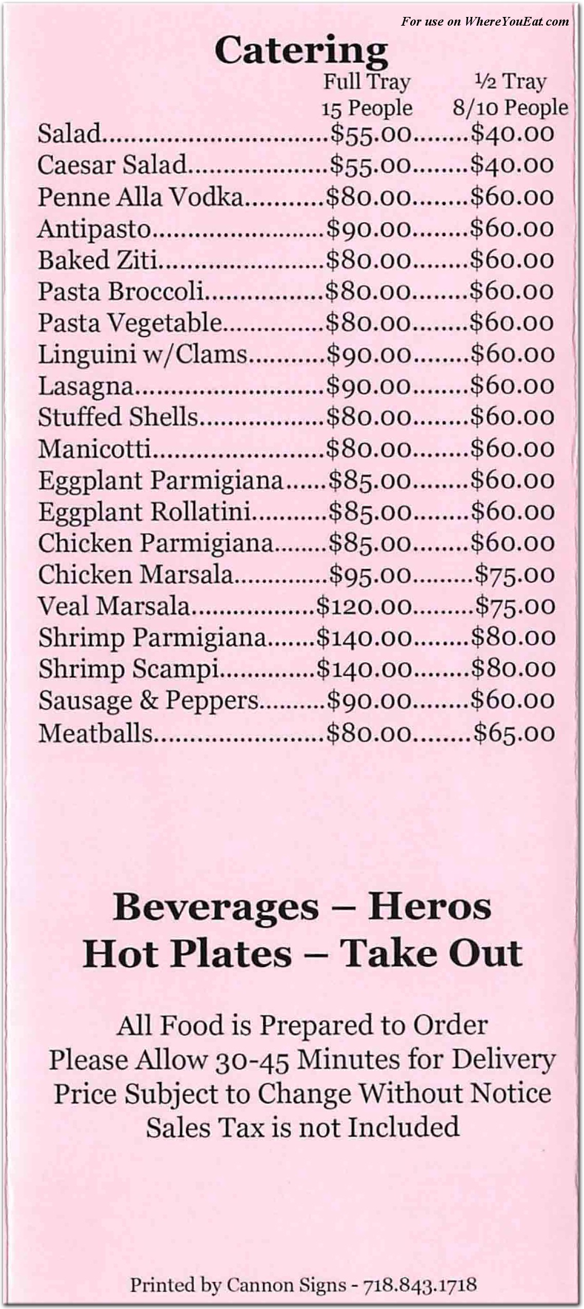 menu image