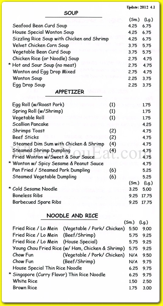 menu image