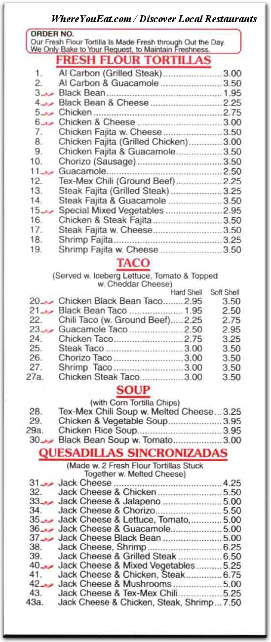 menu image