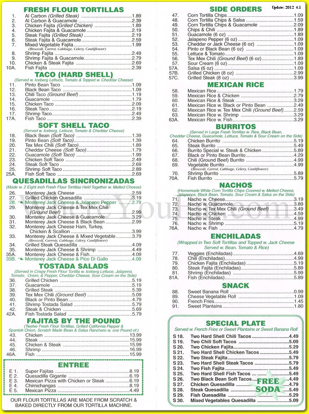 menu image