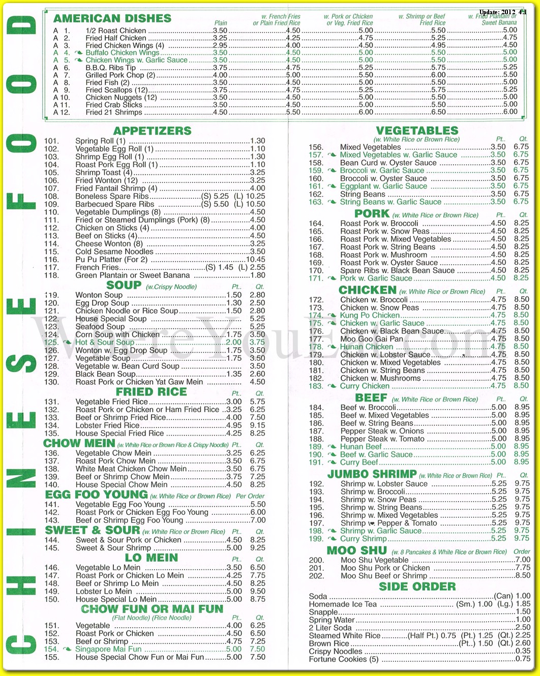 menu image