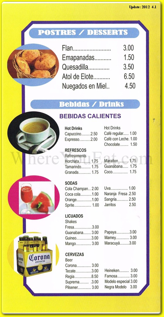 menu image