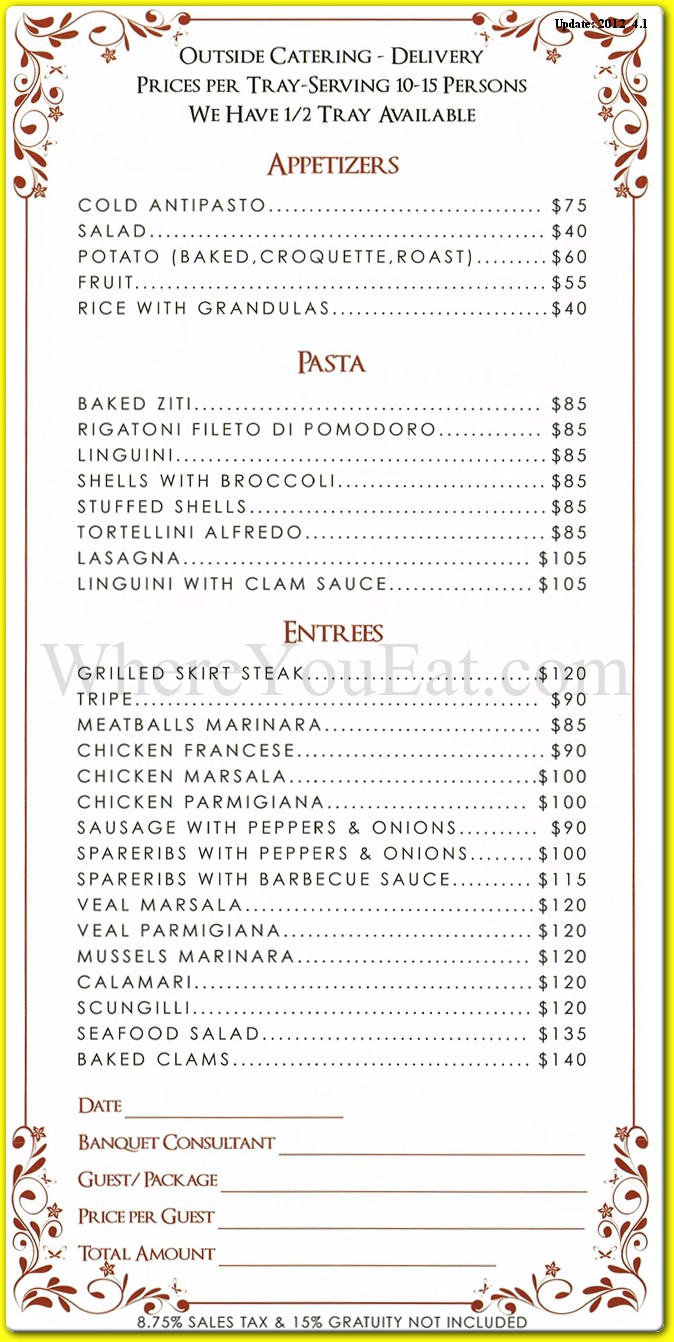 menu image