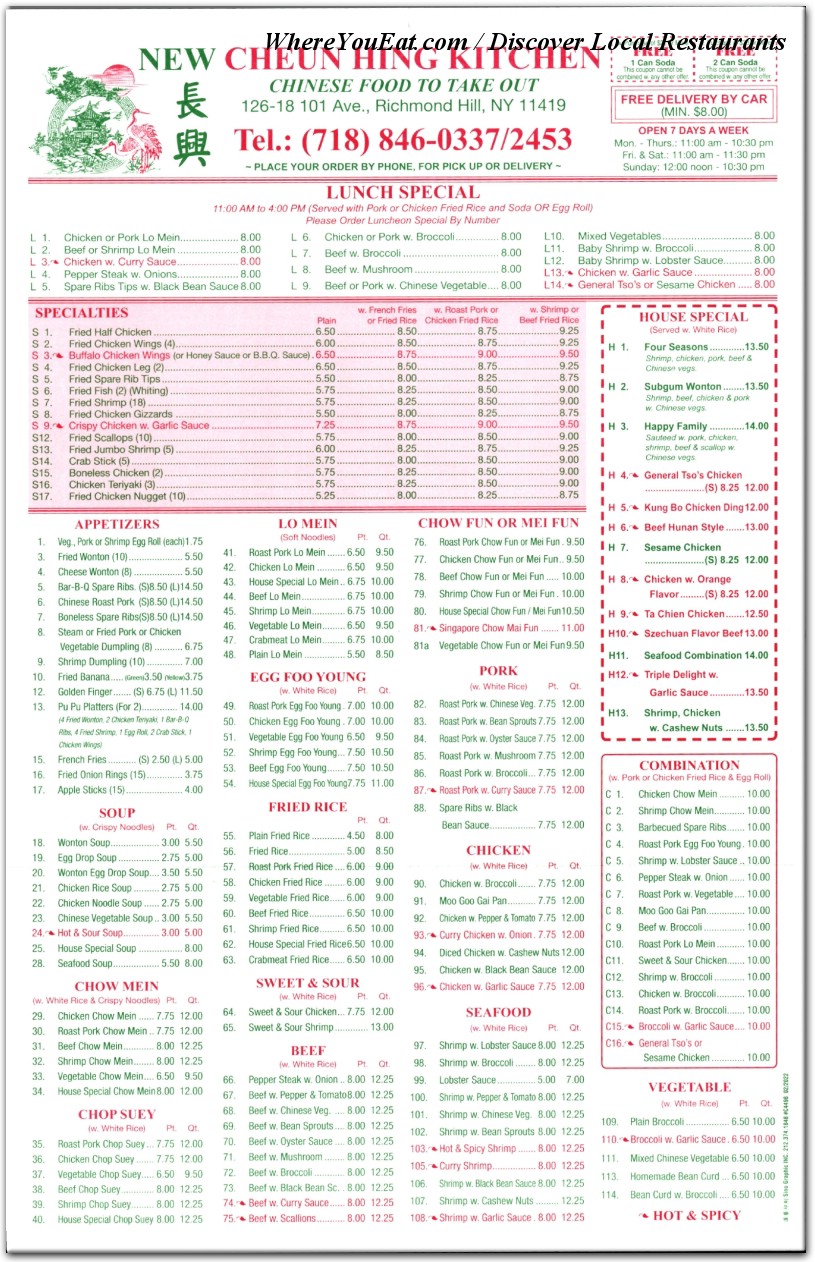 menu image