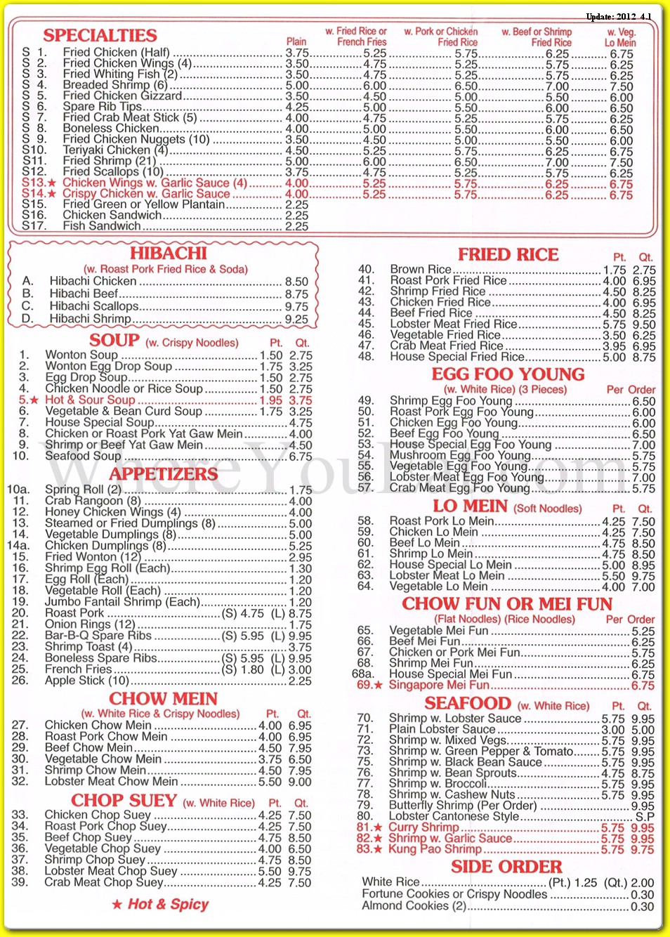 menu image