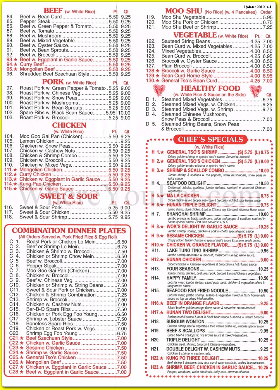 menu image