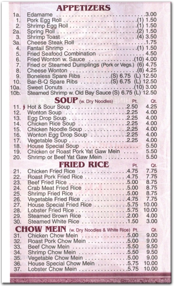 menu image