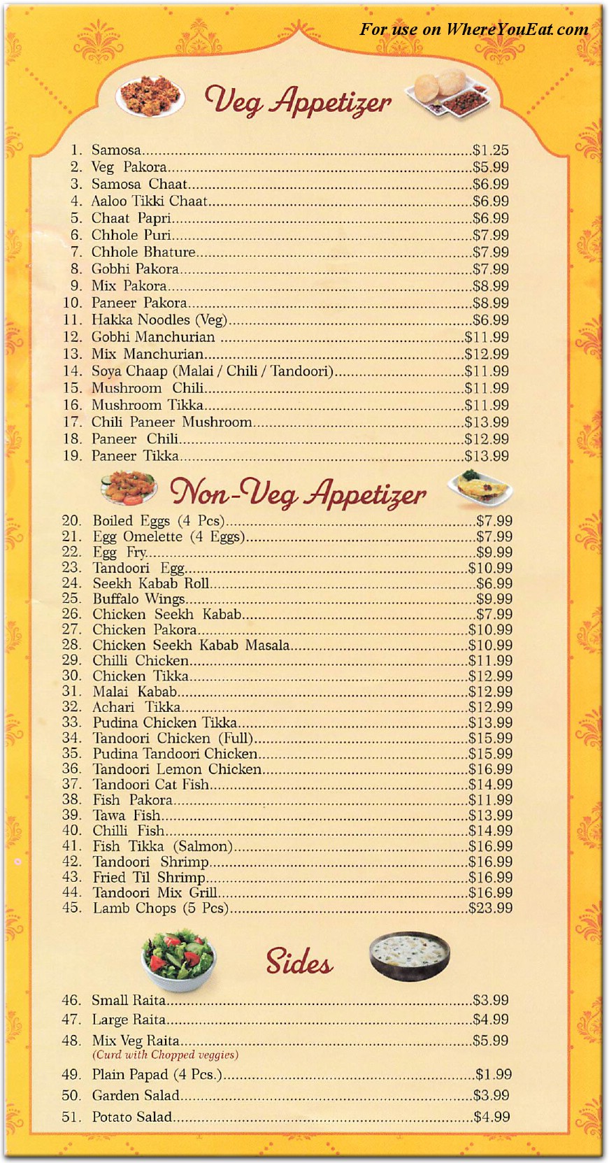 menu image