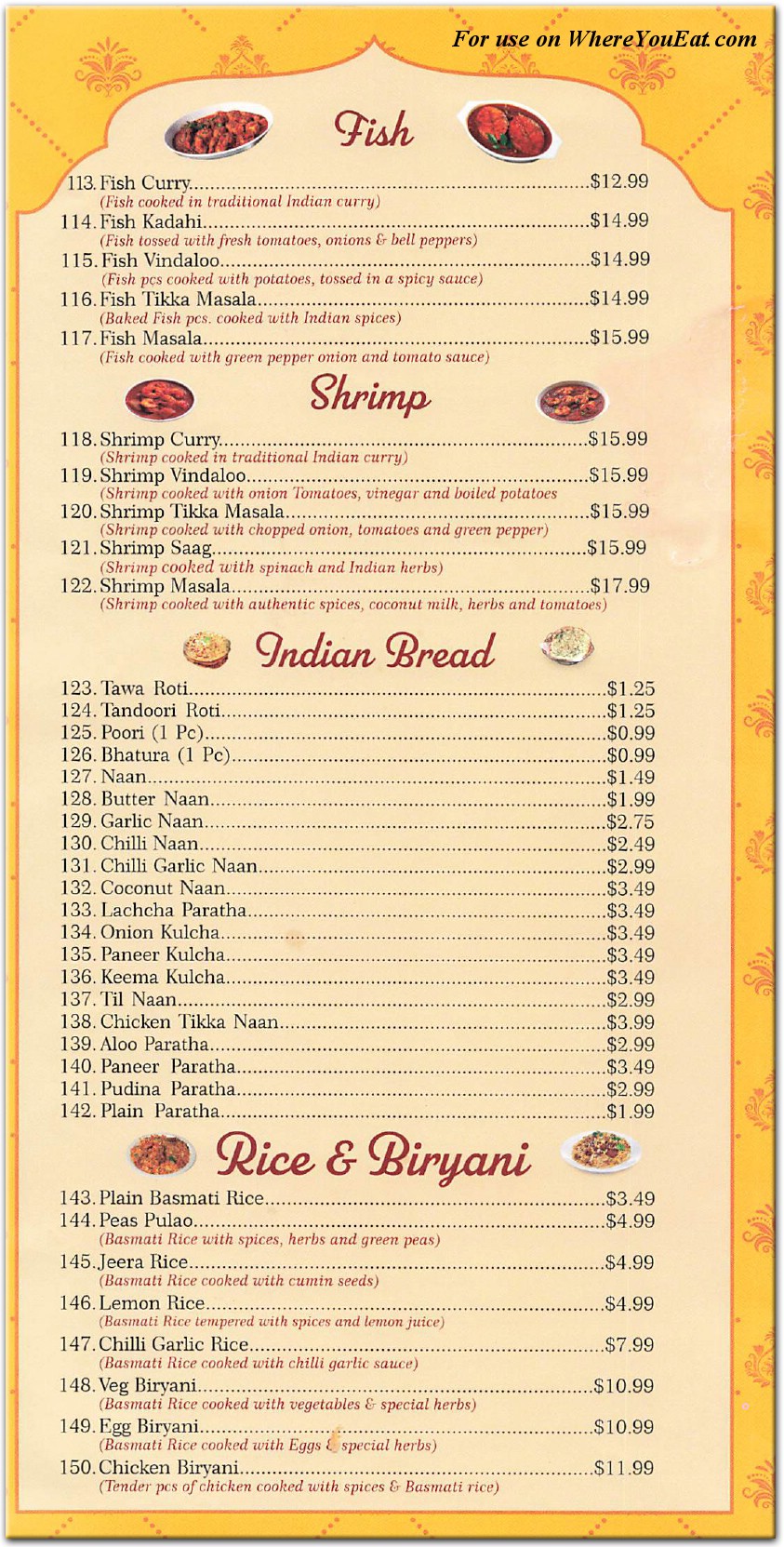 menu image