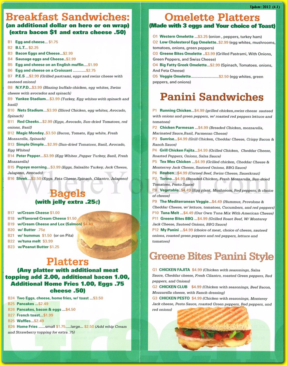 menu image