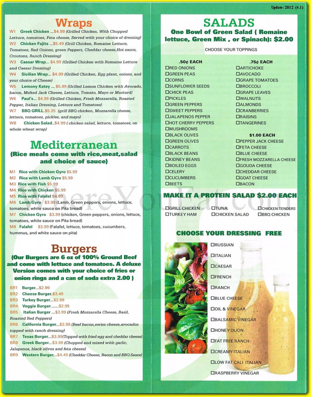 menu image