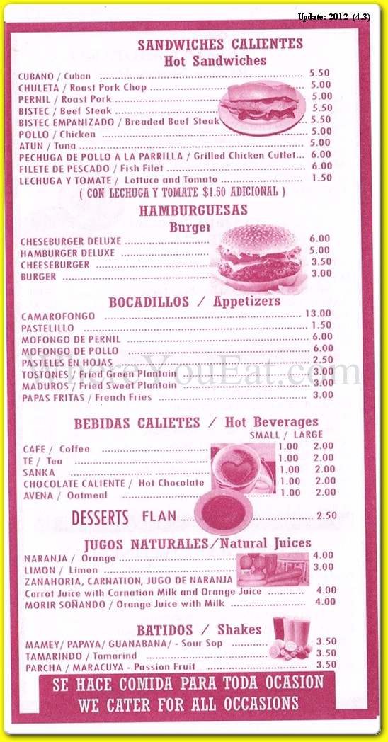 menu image