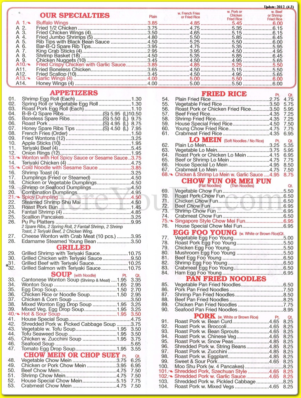 menu image