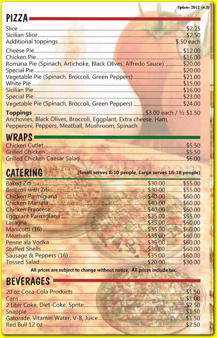 menu image