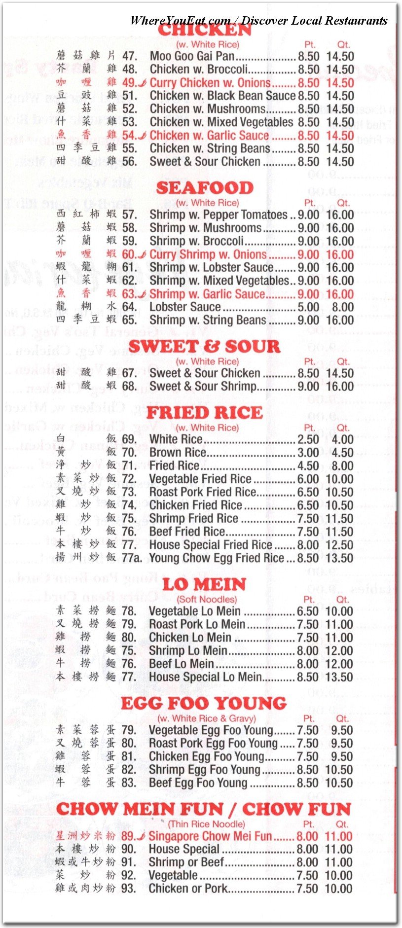 menu image