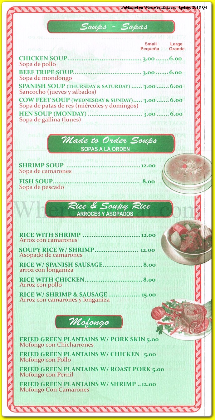 menu image