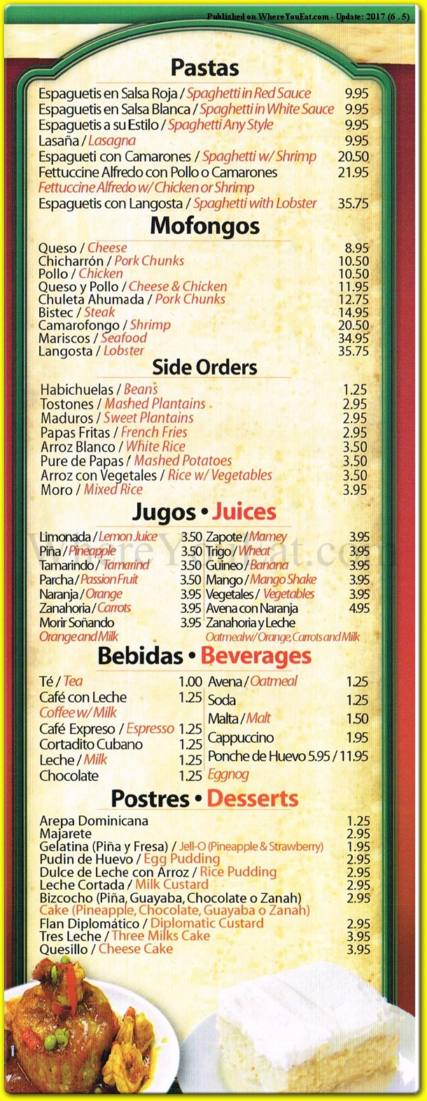 menu image