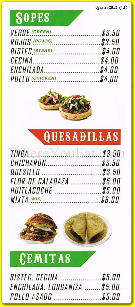 menu image