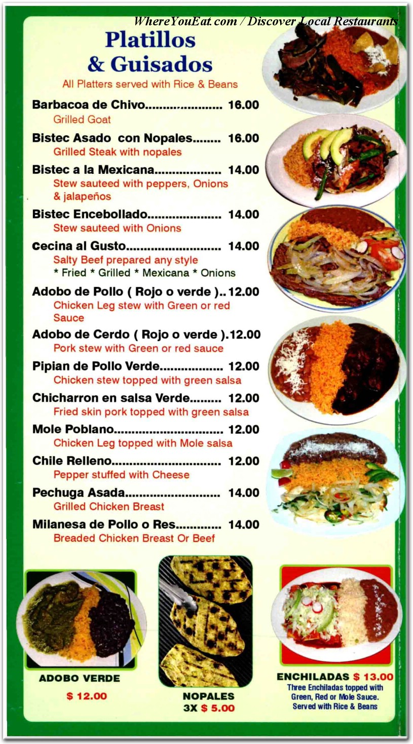 menu image