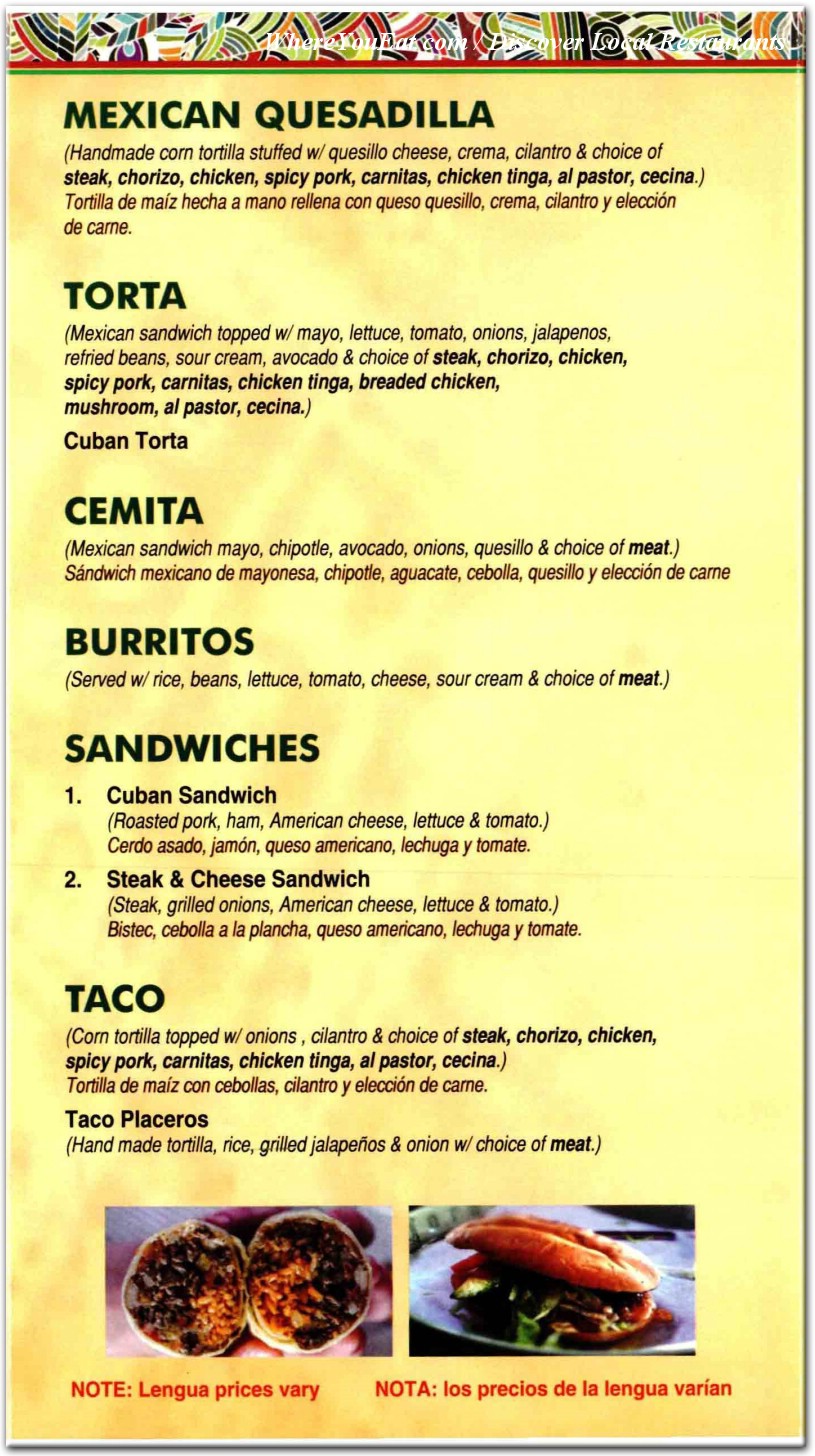 menu image