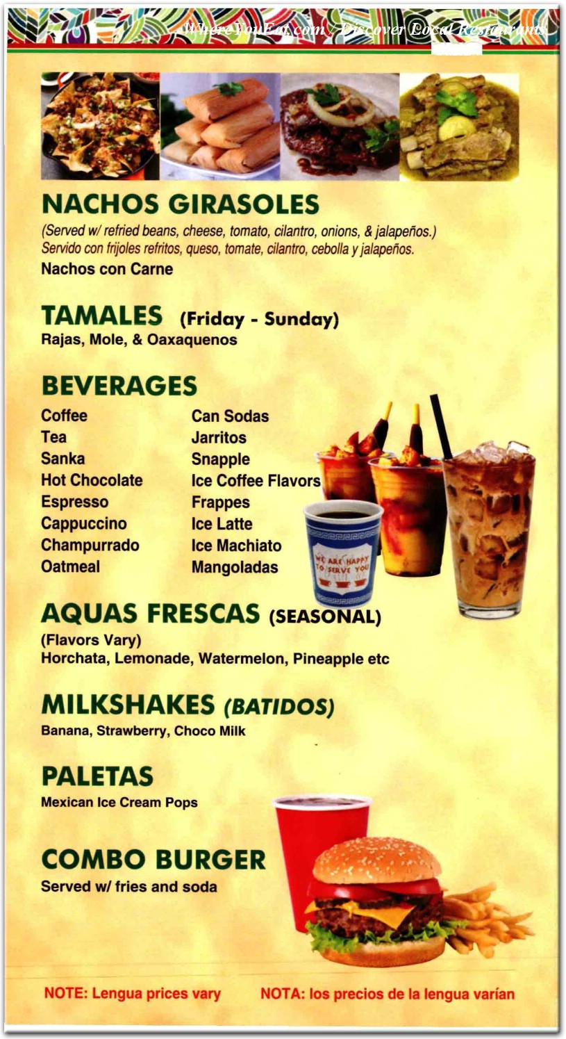 menu image