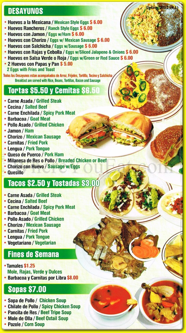 menu image