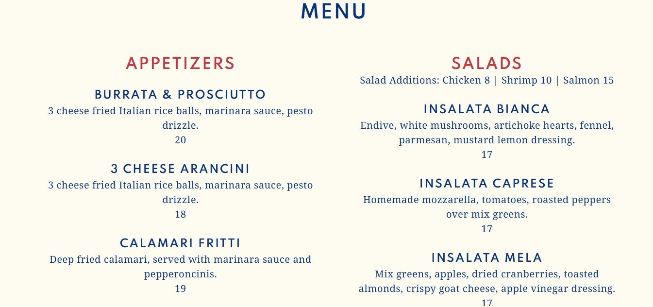menu image