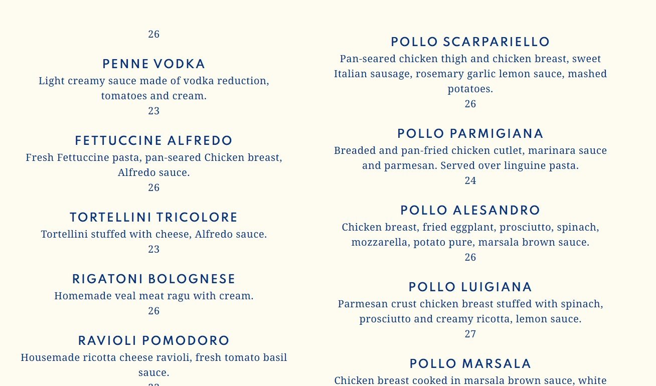 menu image