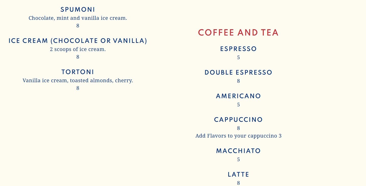 menu image