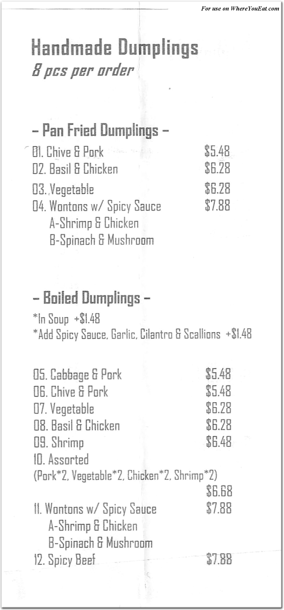 menu image