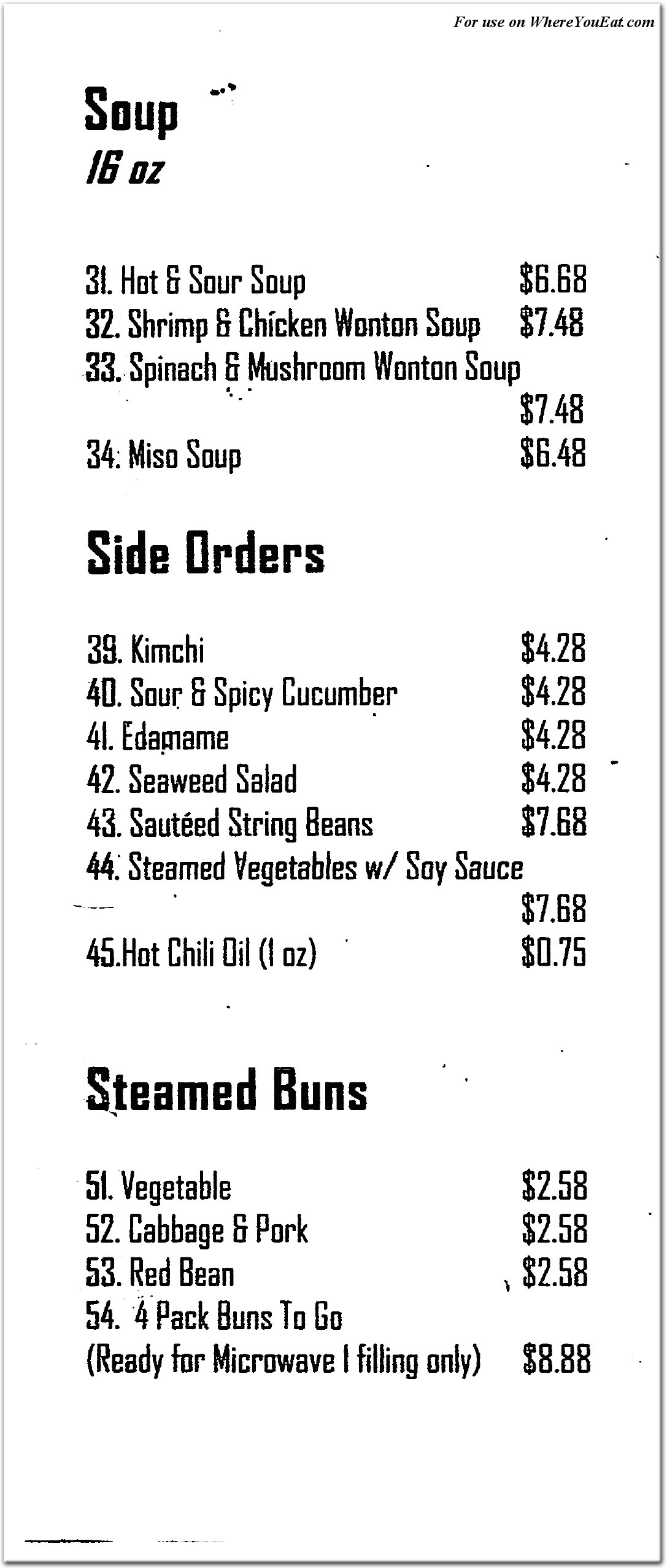 menu image