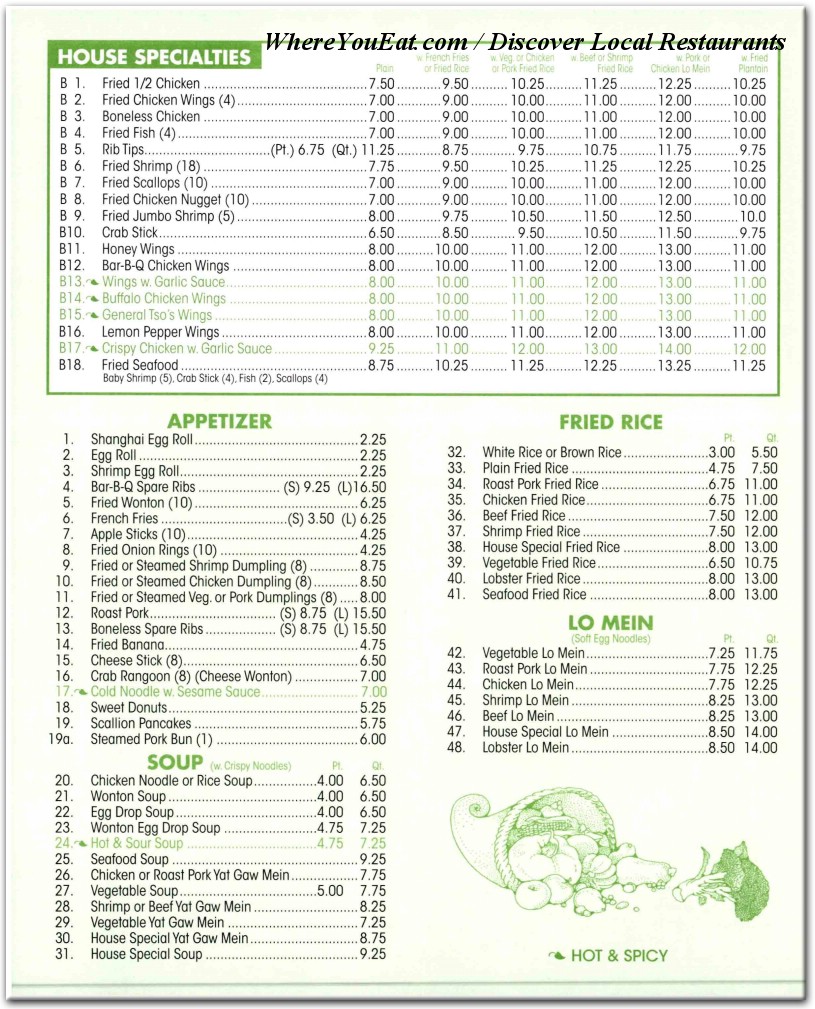 menu image