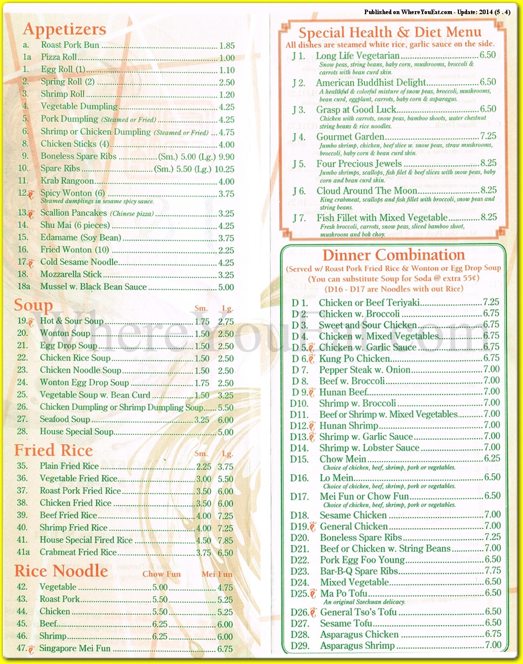 menu image