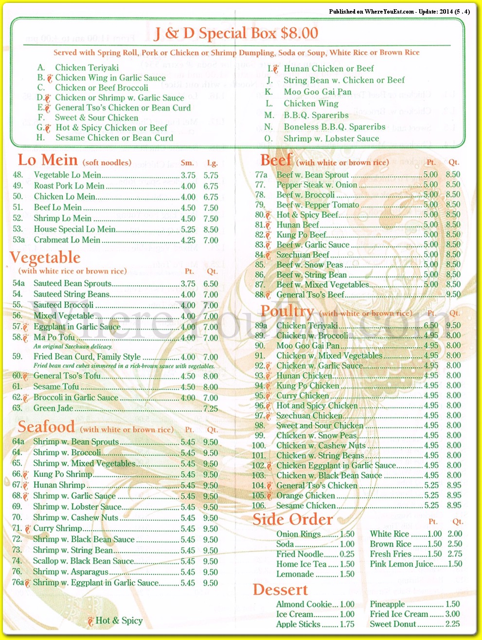 menu image