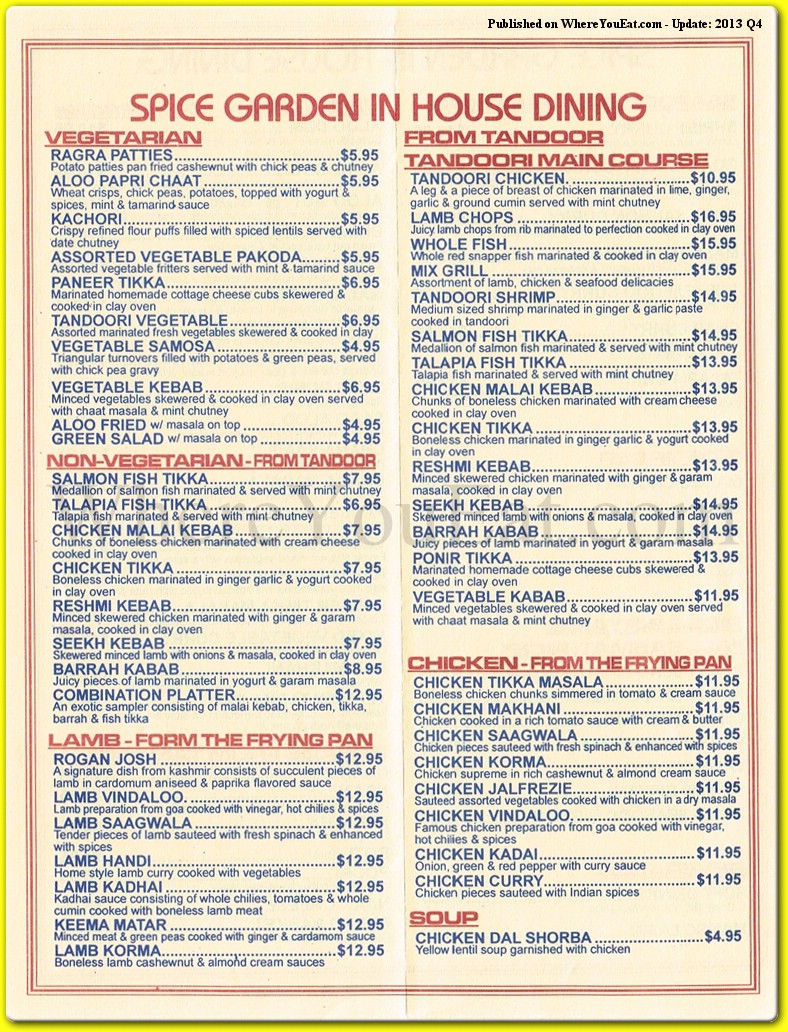 menu image