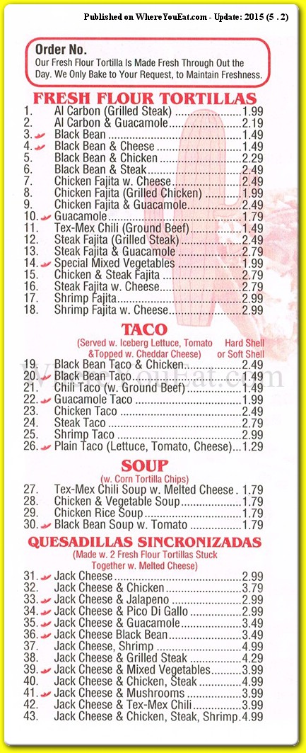 menu image