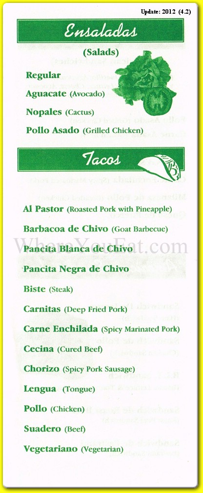 menu image