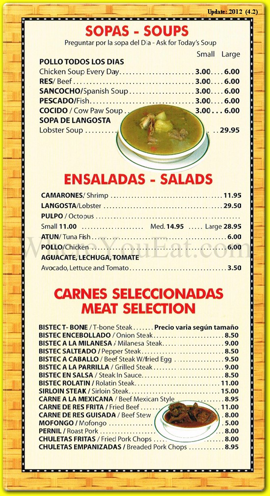 menu image