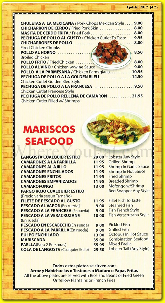 menu image