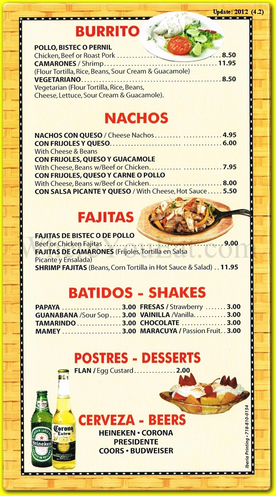 menu image