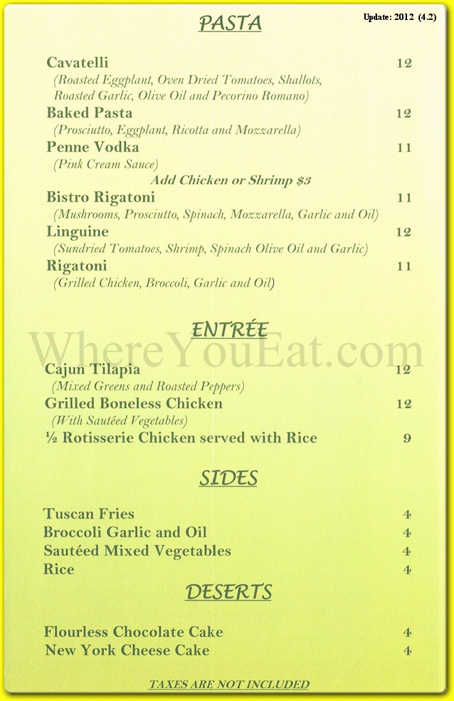 menu image