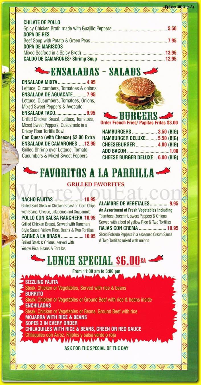 menu image